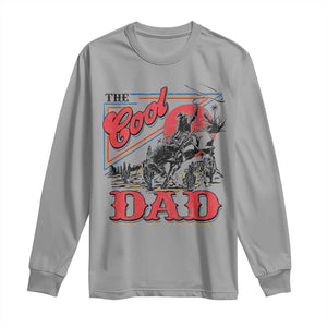 Funny Western Cowboy The Cool Dad Long Sleeve Shirt Father's Day TS11 Sport Gray Print Your Wear