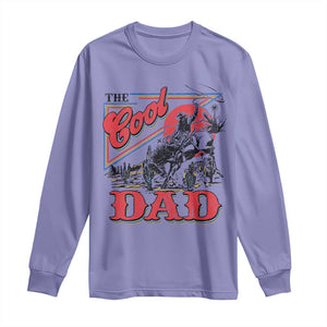Funny Western Cowboy The Cool Dad Long Sleeve Shirt Father's Day TS11 Violet Print Your Wear