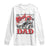 Funny Western Cowboy The Cool Dad Long Sleeve Shirt Father's Day TS11 White Print Your Wear