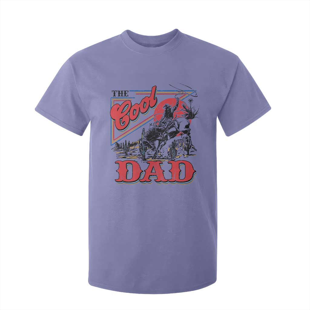 Funny Western Cowboy The Cool Dad T Shirt For Kid Father's Day TS11 Violet Print Your Wear