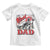 Funny Western Cowboy The Cool Dad Toddler T Shirt Father's Day TS11 White Print Your Wear