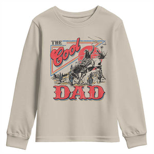 Funny Western Cowboy The Cool Dad Youth Sweatshirt Father's Day TS11 Sand Print Your Wear