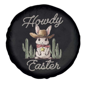 Funny Western Easter Day Spare Tire Cover Howdy Easter Country Cowboy Bunny TS11 Print Your Wear