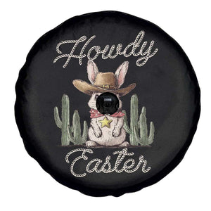 Funny Western Easter Day Spare Tire Cover Howdy Easter Country Cowboy Bunny TS11 Print Your Wear