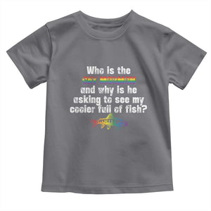 Funny Who Is The Gay Mormon And Why Is He Asking To See My Cooler Full Of Fish Toddler T Shirt LGBT Rainbow Fish TS11 Charcoal Print Your Wear