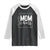Funny Wife Mom Boss Raglan Shirt Motherhood Mother's Day TS11 Black White Print Your Wear