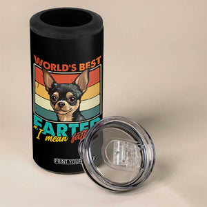 Funny World's Best Farter I Mean Father 4 in 1 Can Cooler Tumbler Dog Dad TS11 Print Your Wear