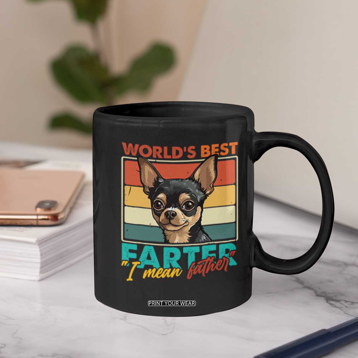 Funny World's Best Farter I Mean Father Coffee Mug Dog Dad TS11 Print Your Wear
