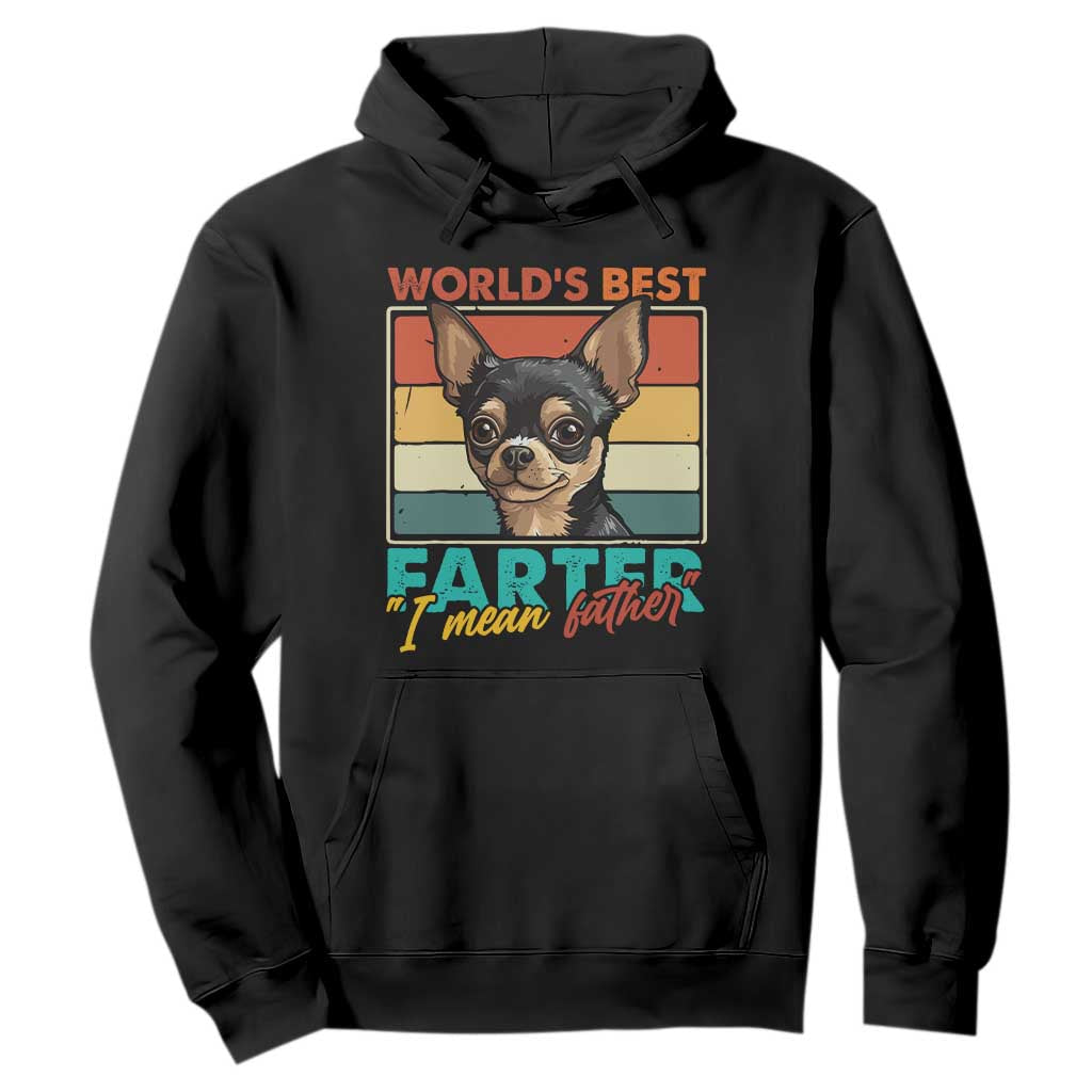 Funny World's Best Farter I Mean Father Hoodie Dog Dad TS11 Black Print Your Wear