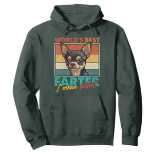 Funny World's Best Farter I Mean Father Hoodie Dog Dad TS11 Dark Forest Green Print Your Wear