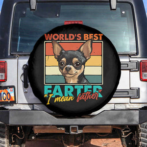 Funny World's Best Farter I Mean Father Spare Tire Cover Dog Dad TS11 No hole Black Print Your Wear