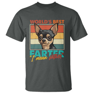 Funny World's Best Farter I Mean Father T Shirt Dog Dad TS11 Dark Heather Print Your Wear