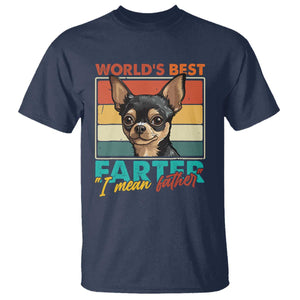 Funny World's Best Farter I Mean Father T Shirt Dog Dad TS11 Navy Print Your Wear