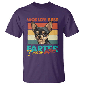 Funny World's Best Farter I Mean Father T Shirt Dog Dad TS11 Purple Print Your Wear