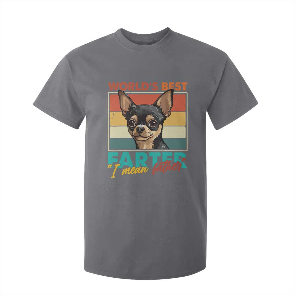 Funny World's Best Farter I Mean Father T Shirt For Kid Dog Dad TS11 Charcoal Print Your Wear