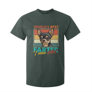 Funny World's Best Farter I Mean Father T Shirt For Kid Dog Dad TS11 Dark Forest Green Print Your Wear