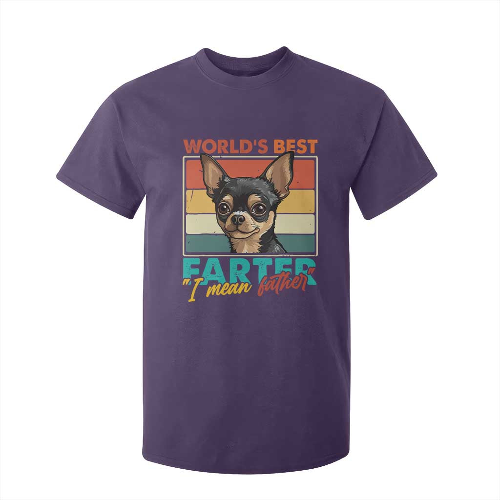 Funny World's Best Farter I Mean Father T Shirt For Kid Dog Dad TS11 Purple Print Your Wear