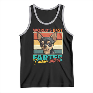 Funny World's Best Farter I Mean Father Tank Top Dog Dad TS11 Black Athletic Heather Print Your Wear