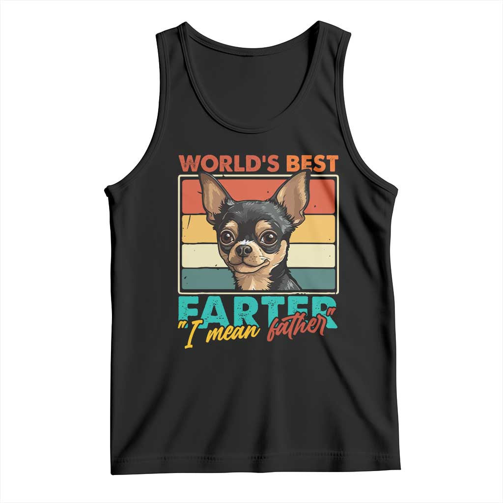 Funny World's Best Farter I Mean Father Tank Top Dog Dad TS11 Black Print Your Wear