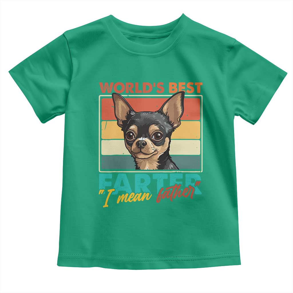 Funny World's Best Farter I Mean Father Toddler T Shirt Dog Dad TS11 Irish Green Print Your Wear