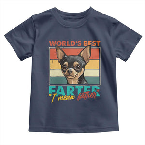 Funny World's Best Farter I Mean Father Toddler T Shirt Dog Dad TS11 Navy Print Your Wear