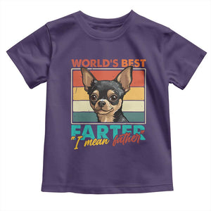 Funny World's Best Farter I Mean Father Toddler T Shirt Dog Dad TS11 Purple Print Your Wear