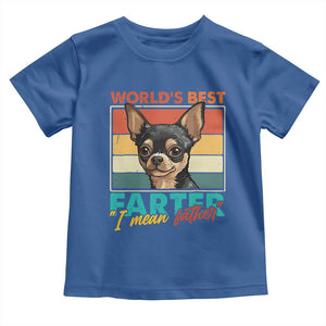 Funny World's Best Farter I Mean Father Toddler T Shirt Dog Dad TS11 Royal Blue Print Your Wear