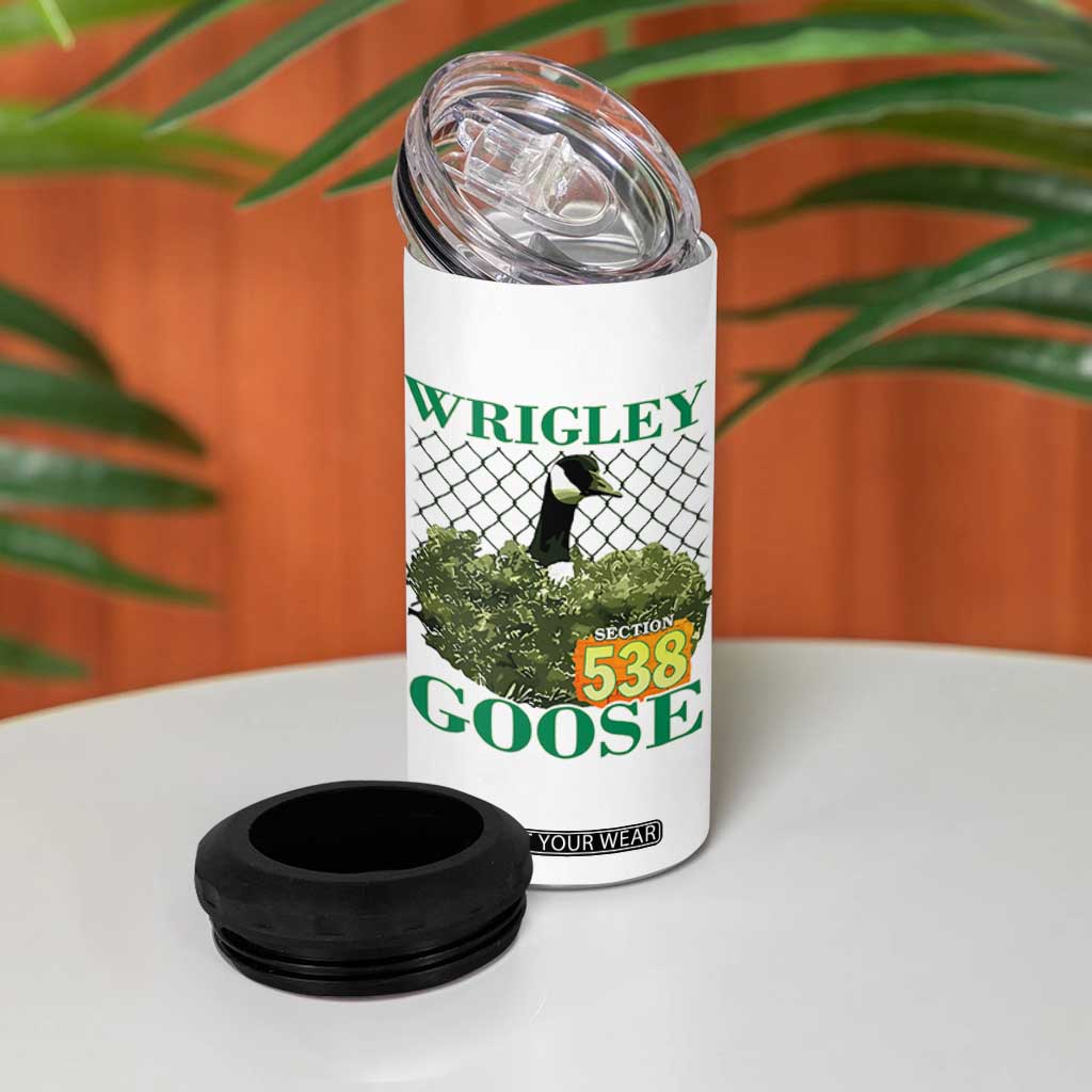 Funny Wrigley Goose 4 in 1 Can Cooler Tumbler Section 538 Chicago TS02 Print Your Wear