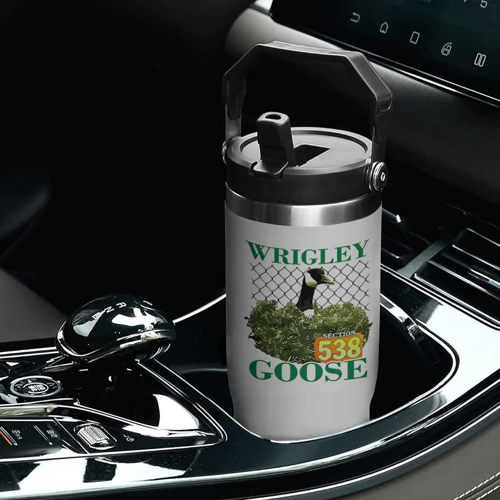 Funny Wrigley Goose Flip Straw Tumbler Section 538 Chicago TS02 Print Your Wear