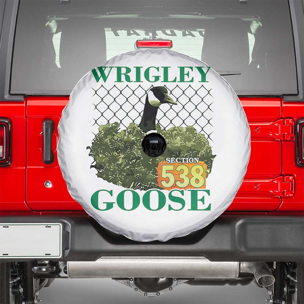 Funny Wrigley Goose Spare Tire Cover Section 538 Chicago TS02 White Print Your Wear