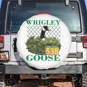 Funny Wrigley Goose Spare Tire Cover Section 538 Chicago TS02 No hole White Print Your Wear