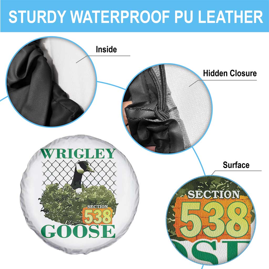 Funny Wrigley Goose Spare Tire Cover Section 538 Chicago TS02 Print Your Wear