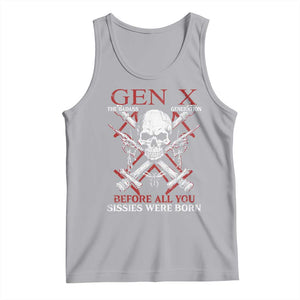 Funny X Generation Tank Top The Badass Generation Before All You Sissies Were Born Skull TS11 Athletic Heather Print Your Wear
