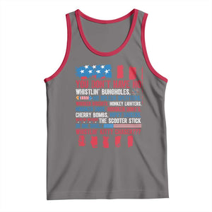 Funny You Dont Have No Whistlin Bugholes Tank Top 4th Of July American Flag TS11 Deep Heather Red Print Your Wear