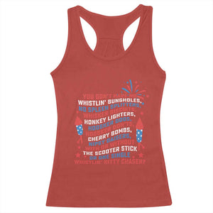 Funny You Dont Have No Whistlin Bungholes Racerback Tank Top USA Flag 4th Of July TS11 Red Print Your Wear