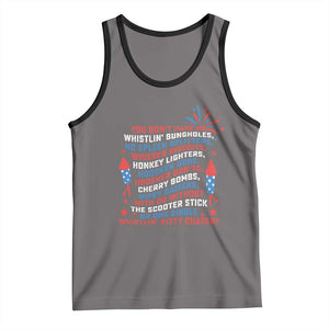 Funny You Dont Have No Whistlin Bungholes Tank Top USA Flag 4th Of July TS11 Deep Heather Black Print Your Wear