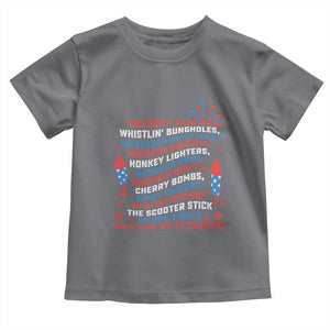 Funny You Dont Have No Whistlin Bungholes Toddler T Shirt USA Flag 4th Of July TS11 Charcoal Print Your Wear