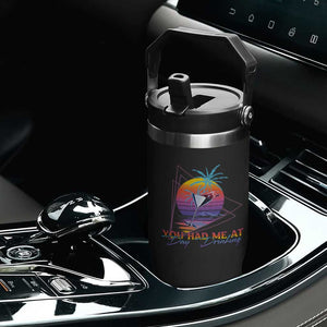 Funny You Had Me At Day Drinking Flip Straw Tumbler TS09 Print Your Wear