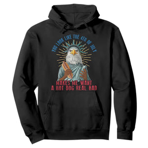 Funny You Look Like The 4th Of July Makes Me Want A Hot Dog Real Bad Hoodie Eagle Statue Of Liberty TS11 Black Print Your Wear