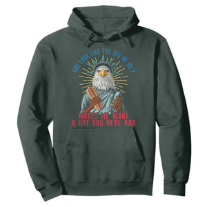 Funny You Look Like The 4th Of July Makes Me Want A Hot Dog Real Bad Hoodie Eagle Statue Of Liberty TS11 Dark Forest Green Print Your Wear