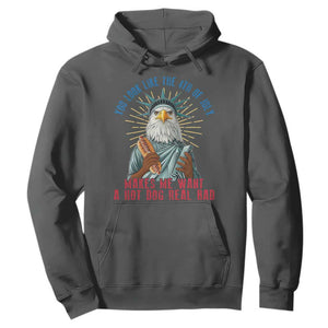 Funny You Look Like The 4th Of July Makes Me Want A Hot Dog Real Bad Hoodie Eagle Statue Of Liberty TS11 Dark Heather Print Your Wear