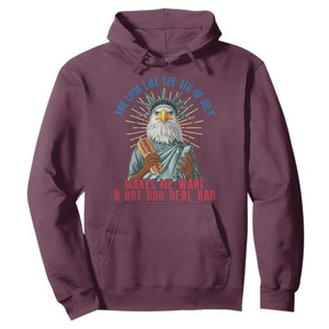 Funny You Look Like The 4th Of July Makes Me Want A Hot Dog Real Bad Hoodie Eagle Statue Of Liberty TS11 Maroon Print Your Wear