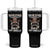 Funny You're Either A Smart Fella Or A Fart Smella Tumbler With Handle Cowboy Racoon TS11 One Size: 40 oz Black Print Your Wear