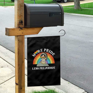 Gay Pride Garden Flag More Pride Less Prejudice LGBT Pride Month TS02 Print Your Wear