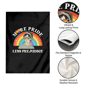Gay Pride Garden Flag More Pride Less Prejudice LGBT Pride Month TS02 Print Your Wear