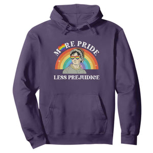 Gay Pride Hoodie More Pride Less Prejudice LGBT Pride Month TS02 Purple Print Your Wear
