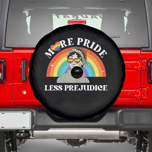Gay Pride Spare Tire Cover More Pride Less Prejudice LGBT Pride Month TS02 Black Print Your Wear