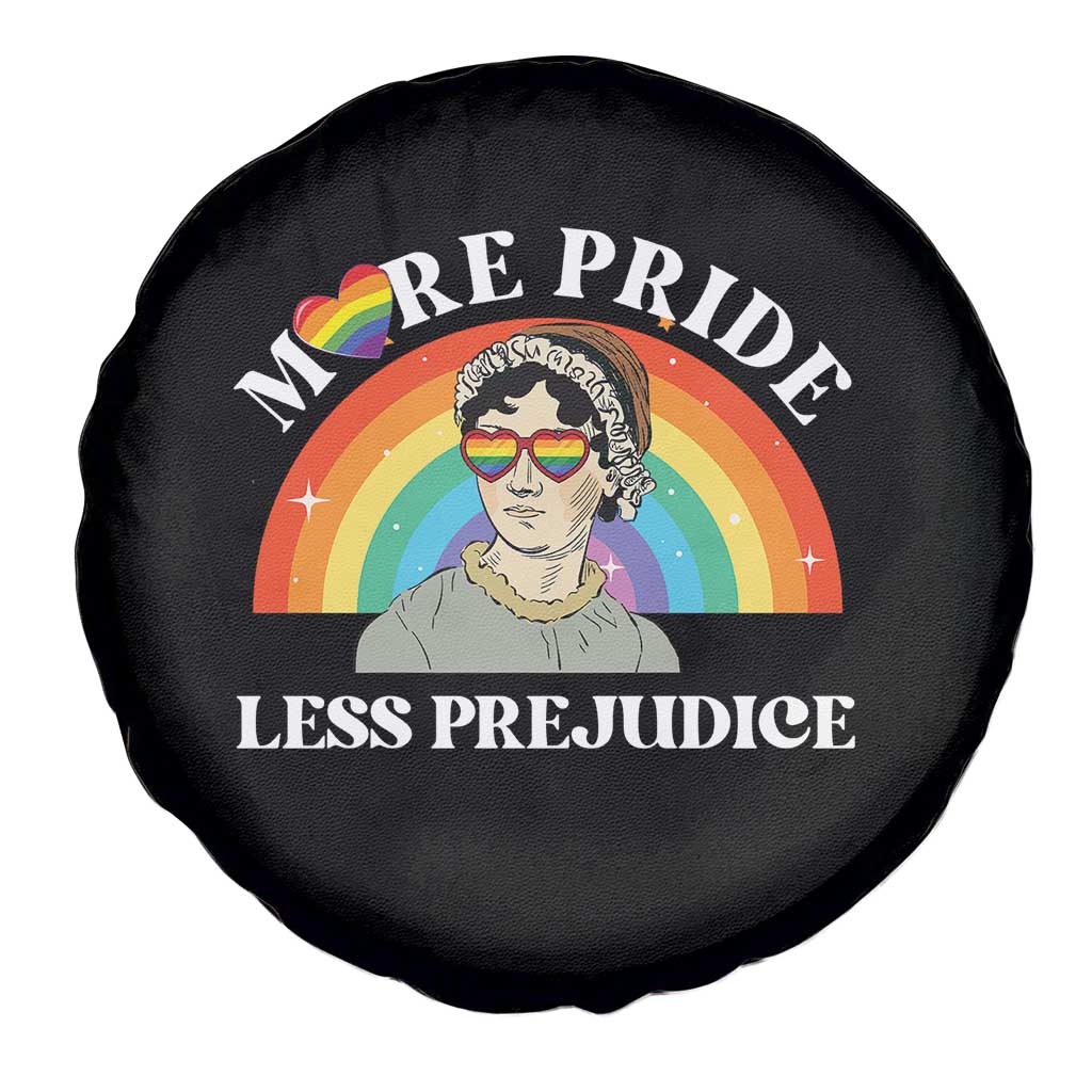 Gay Pride Spare Tire Cover More Pride Less Prejudice LGBT Pride Month TS02 Print Your Wear