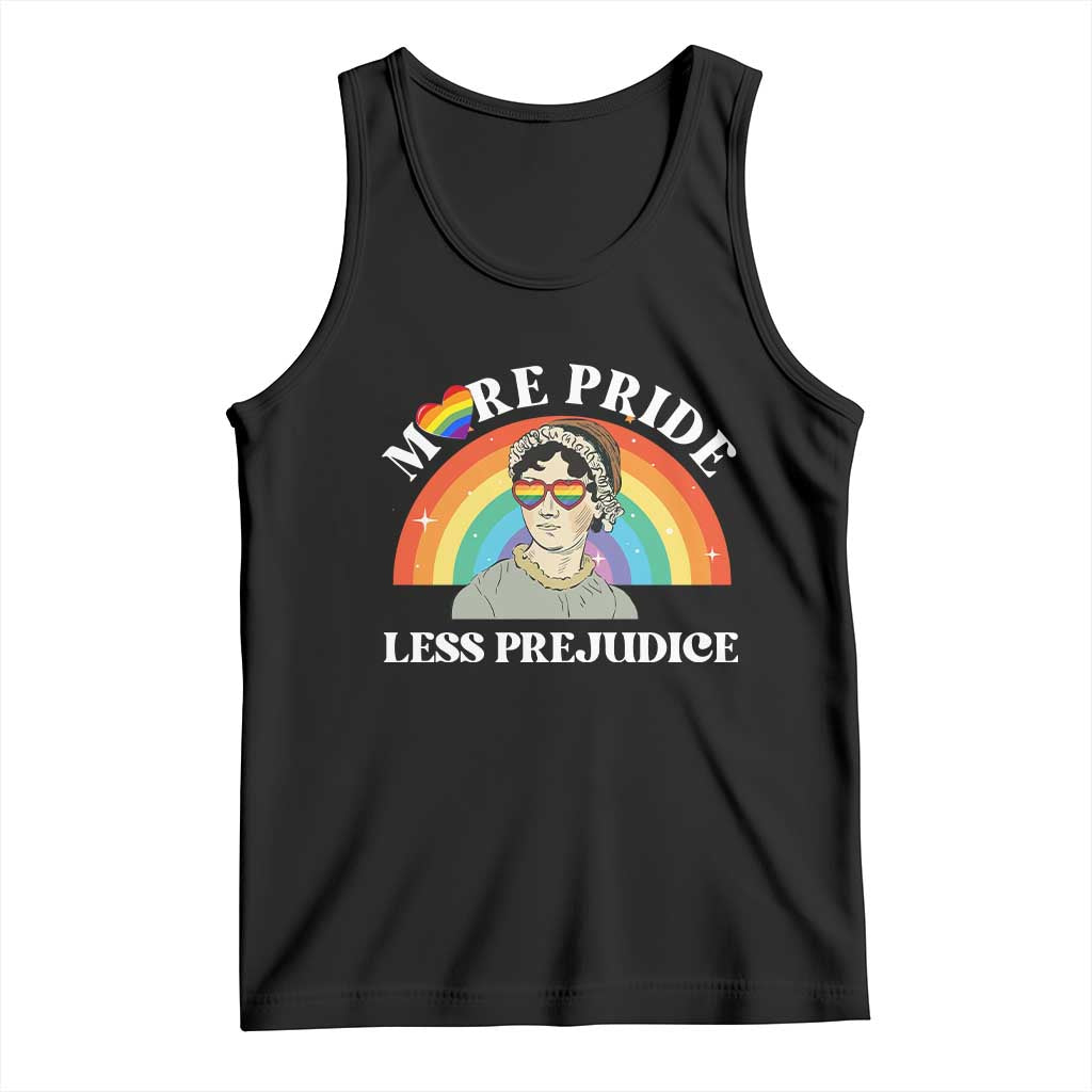 Gay Pride Tank Top More Pride Less Prejudice LGBT Pride Month TS02 Black Print Your Wear