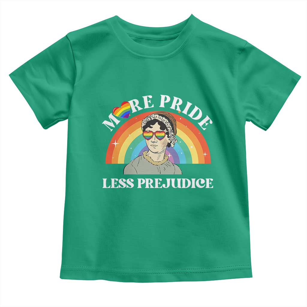 Gay Pride Toddler T Shirt More Pride Less Prejudice LGBT Pride Month TS02 Irish Green Print Your Wear
